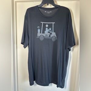 Travis Mathew Charcoal black Golf Cart Tee